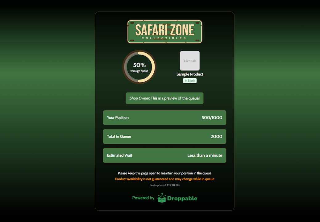 Custom theme (Safari Zone)